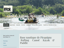 Tablet Screenshot of canoe-somme.com